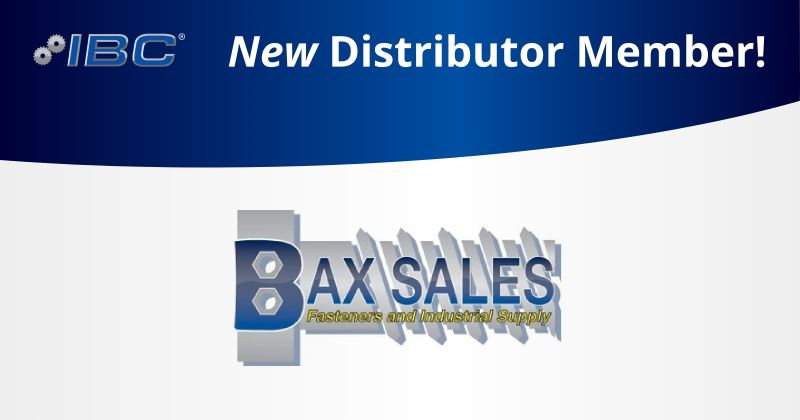 IBC New Distributor Member Bax Sales, Inc.