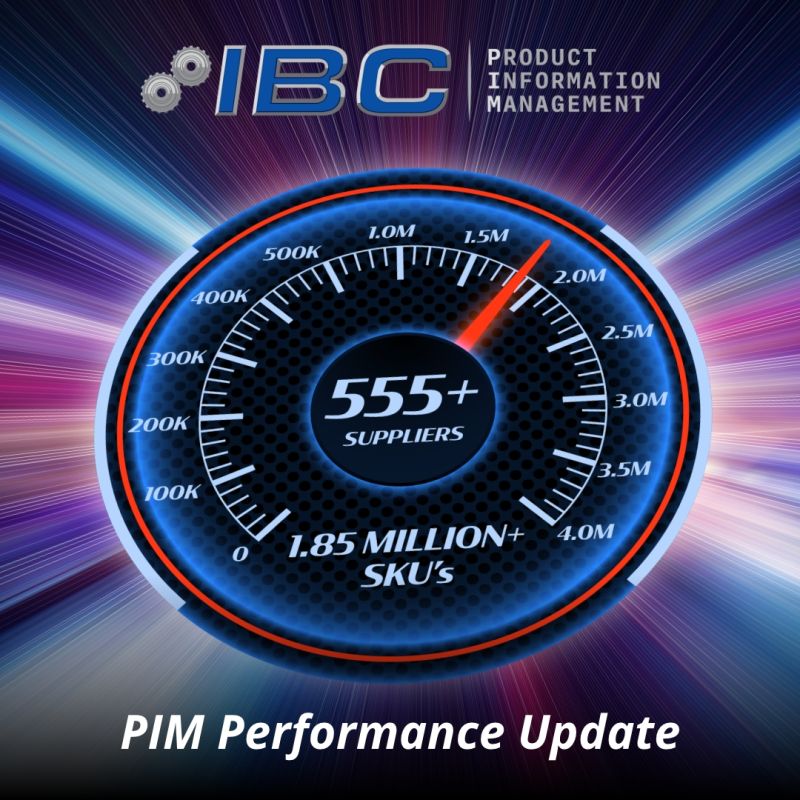IBC PIM (Product Information Management) 555 Suppliers and 1.85 Million SKUs