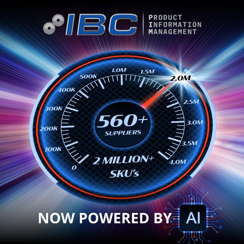 IBC exceeded goal of 2 million SKUs of content-rich data from over 560 suppliers.