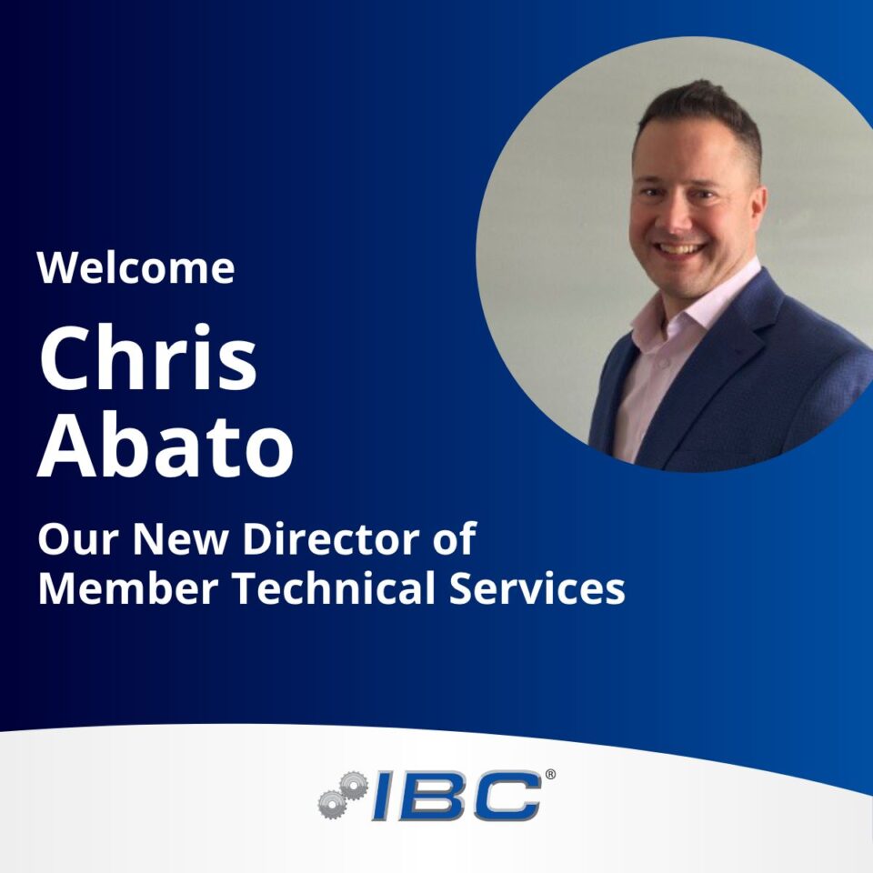 Chris Abato IBC New Director of Member Technical Services